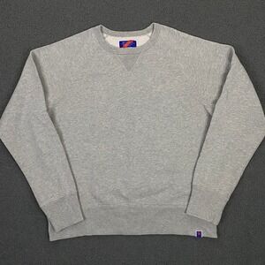 Best Made Co Sweatshirt Mens Large Gray Raglan Crewneck V-Stitch Heritage Casual